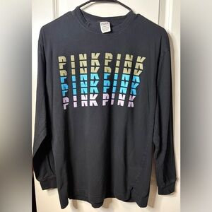 Victoria's Secret PINK black campus tee